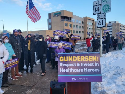 La Crosse rally for Gundersen workers