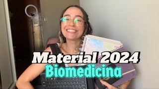 Materiais essenciais na faculdade de Biomedicina- Meus materiais 2024
