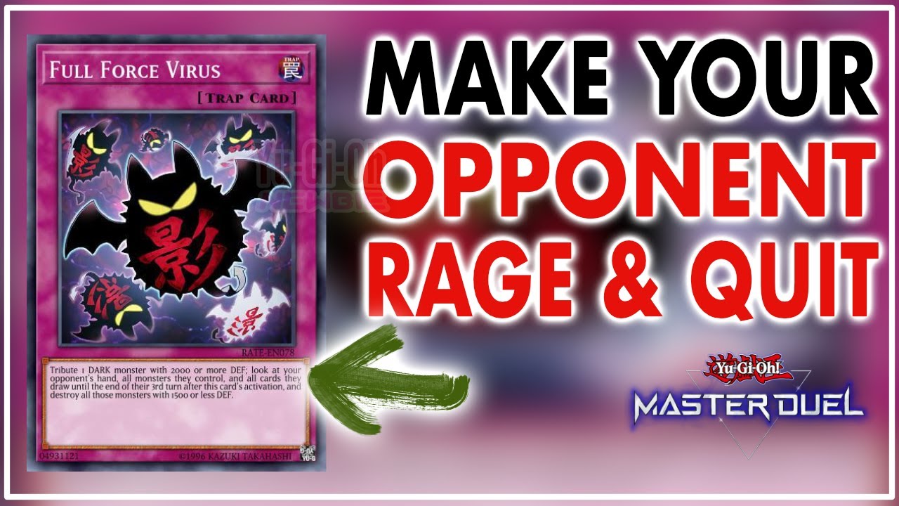 When Virus Card Make Your Opponent Surrender Quickly Yu Gi Oh Master Duel Youtube