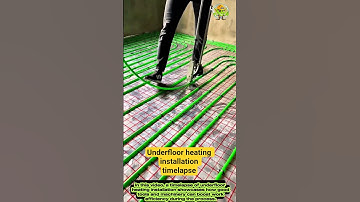 Underfloor heating installation timelapse- Good tools and machinery can increase work efficiency