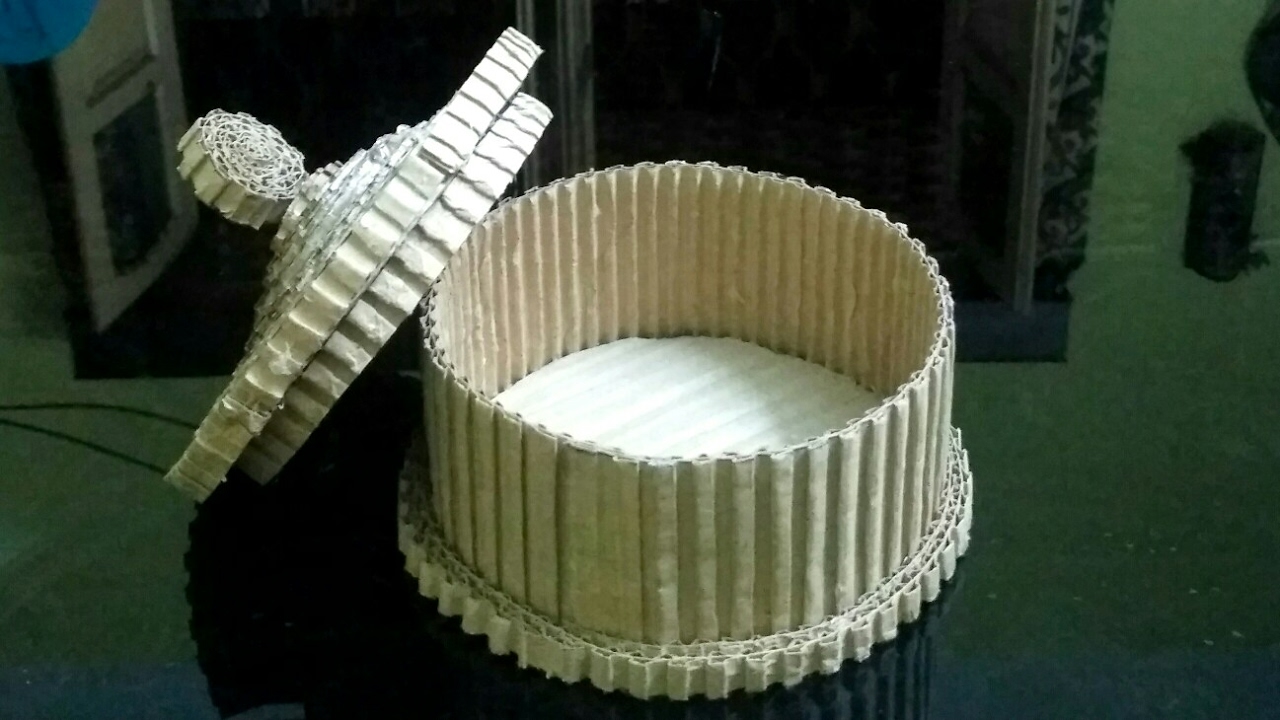 How to make a cardboard jewellery box YouTube