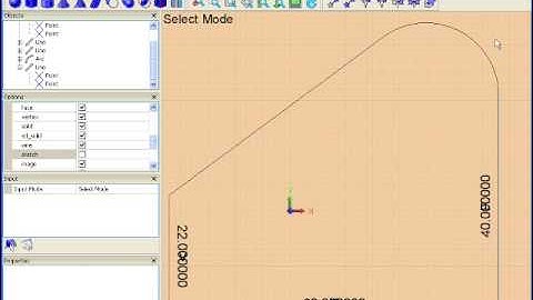 HeeksCAD / SketchSolve Constrained Sketch Demo