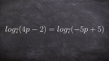 Learn how to use one to one property of logarithms to solve an equation