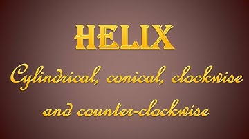 Drawing 3D Helix | Cylindrical & Conical Helix || Angle, Turn height, Number of Turns, Twist mode