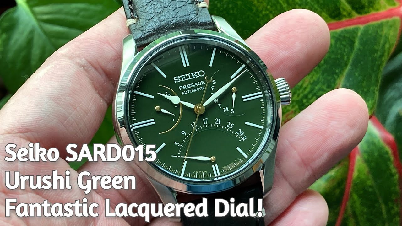 Seiko Presage SARD015 Urushi Green - fantastic lacquered dial! - YouTube