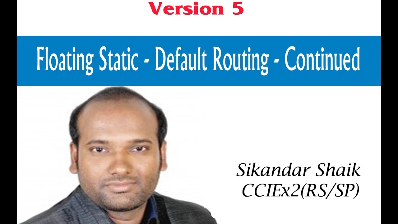 ⁣CCIE Routing & Switching version 5: Floating static-default routing - Continued