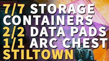 All Stiltown Storage Containers Rage 2 & Data Pads