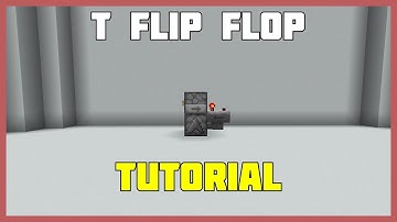How to Make a Simple T Flip Flop in Minecraft!