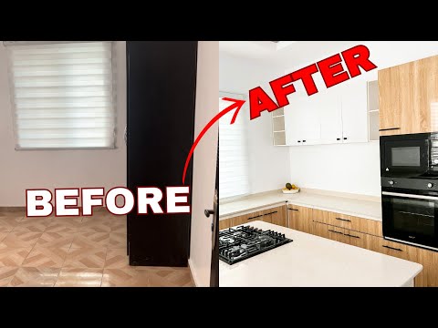 I TURNED MY BEDROOM INTO A MODERN KITCHEN ON A BUDGET IN LAGOS NIGERIA🇳🇬