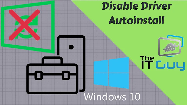 Disable Automatic Driver Installation on Windows 10