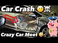 Huge Los Angeles Pop UP Car Meet Gone Wrong Car (Crashes) Police Task Force Shows Up !!!