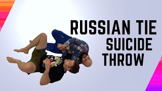 Russian Tie Suicide Throw - Standing in BJJ