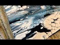 305. BIG No Enamel Cloud Swipe —Gorgeous Results!! / cloud pour painting / decoart / asmr