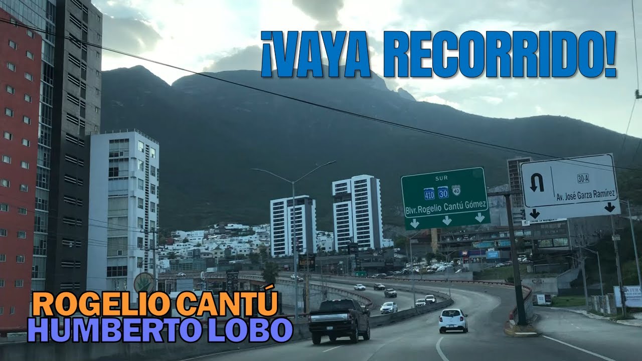 ¡Gran recorrido en esta vialidad que une a Monterrey con San Pedro Garza García!