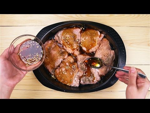 Видео рецепт Курица под медовым соусом