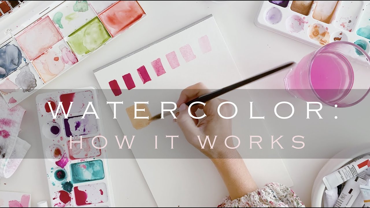 WATERCOLOR TUTORIAL: A beginner guide to how watercolor works with artist Kerrie Hess.