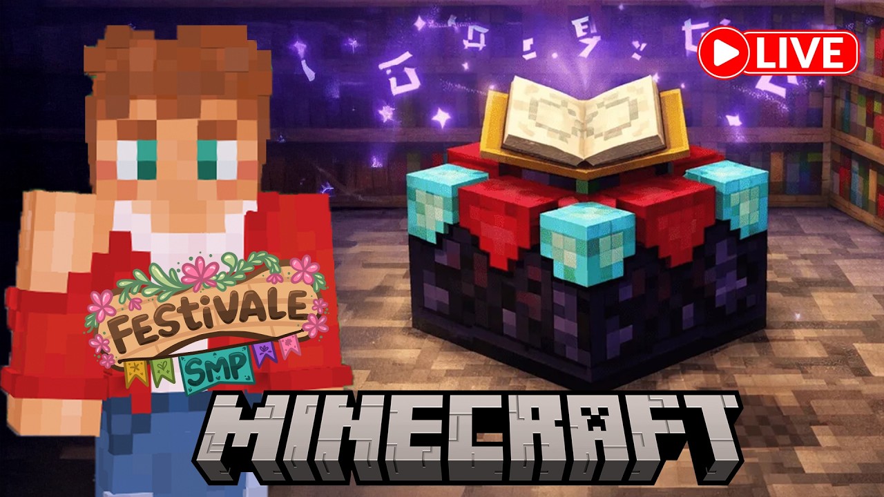 Enchanting Room MAKEOVER in Minecraft | Festivale SMP