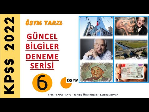 GÜNCEL BİLGİLER DENEME - 6 (24 Soru)