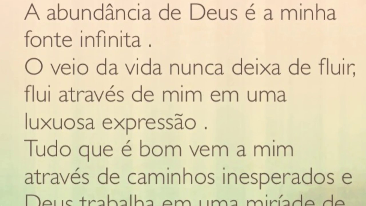 espiritualidade sinonimo Oração da Abundância - Mestre Agesta