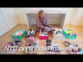 Cleaning  organizing my nyc makeup room satisfying  penthouse glow up ep3