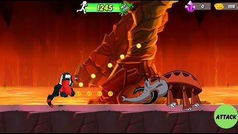 Ben 10 alien run level 1 Tutorial full gameplay in Android