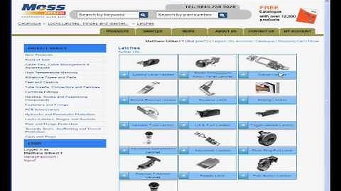 Downloading 3D CAD models from www.mossexpress.co.uk