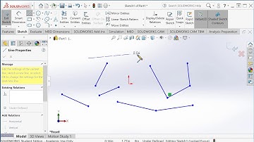 SolidWorks Basics - Sketch Line Tool