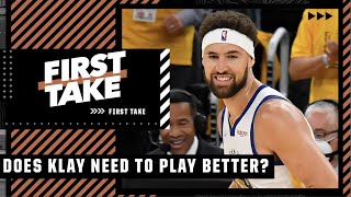 Stephen A.: Klay Thompson HAS to play better to win this series! | First Take