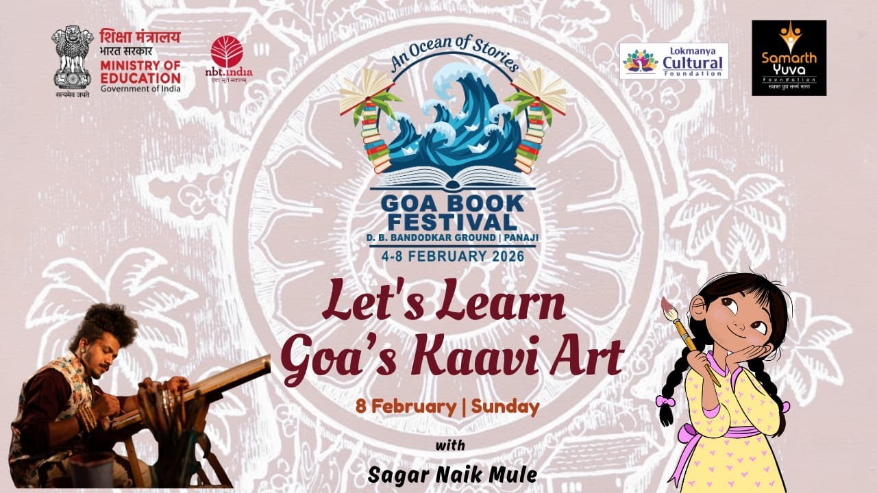 LIVE | Children's Corner :LETS GOA'S KAAVI ARTS WITH  SAGAR NAIK MULE  | Goa Book Festival 2025