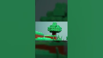 Slime - Lego Minecraft Animation #lego #minecraft #stopmotion #shorts