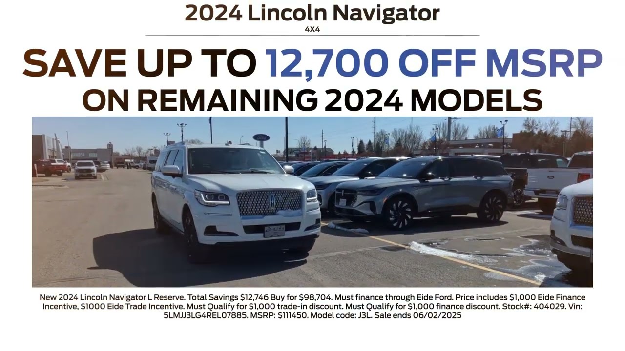 2024 Lincoln Navigator Employee Pricing-Eide Ford Bismarck Car Dealership | Lincoln Dealership