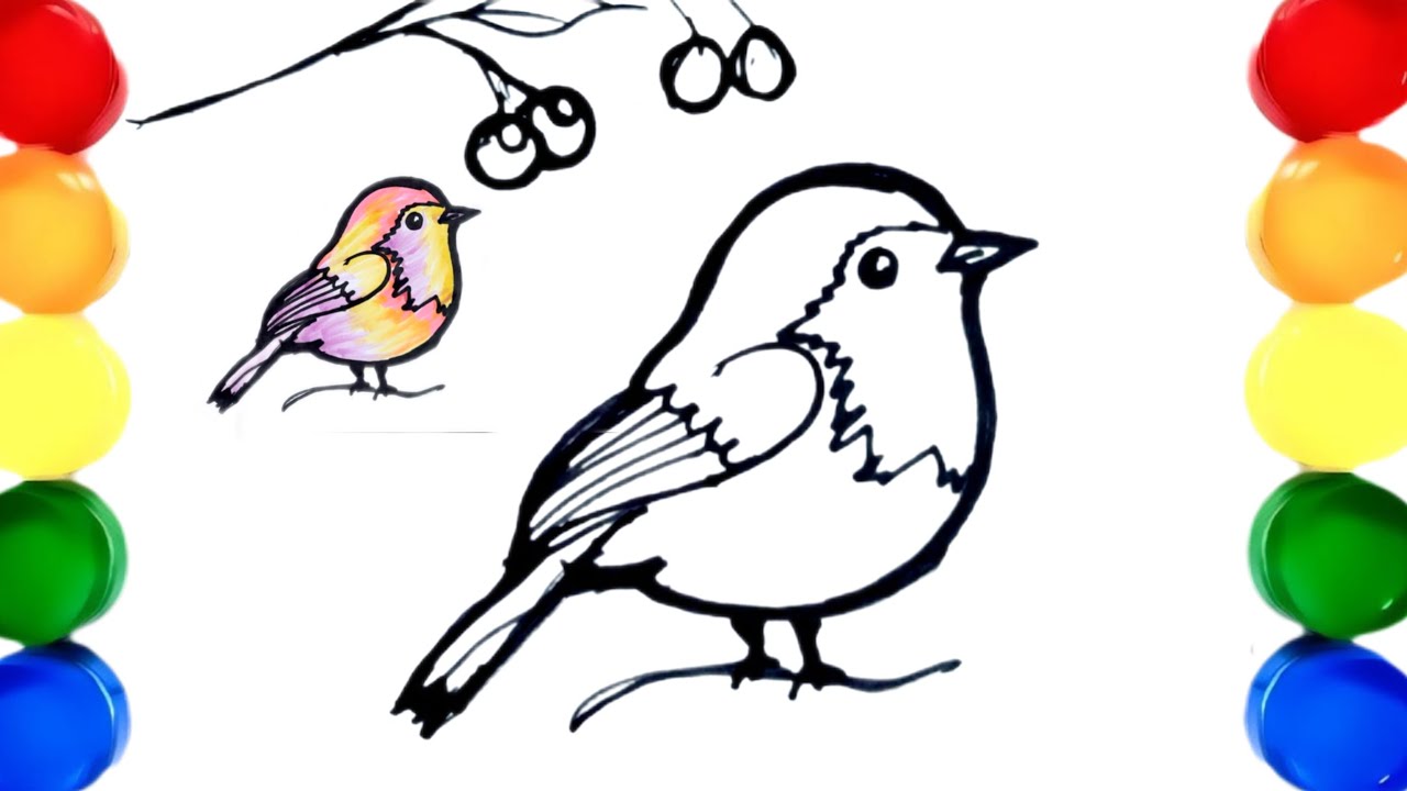 How to draw cute bird drawing ||easy steps