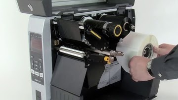 Ribbon and Labels Loading in Tear-of Mode on a Zebra ZT600 Printer