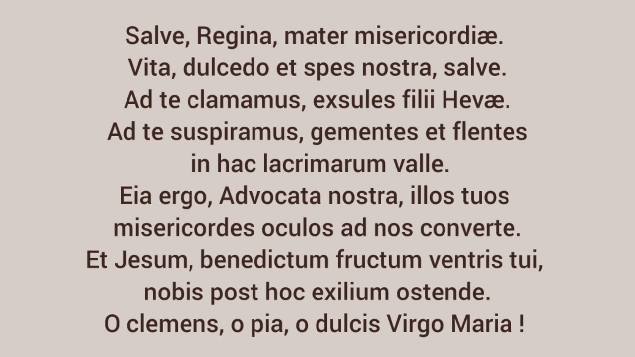 Salve Rainha cantada em latim! 🙏🎼 #salverainha #salveregina