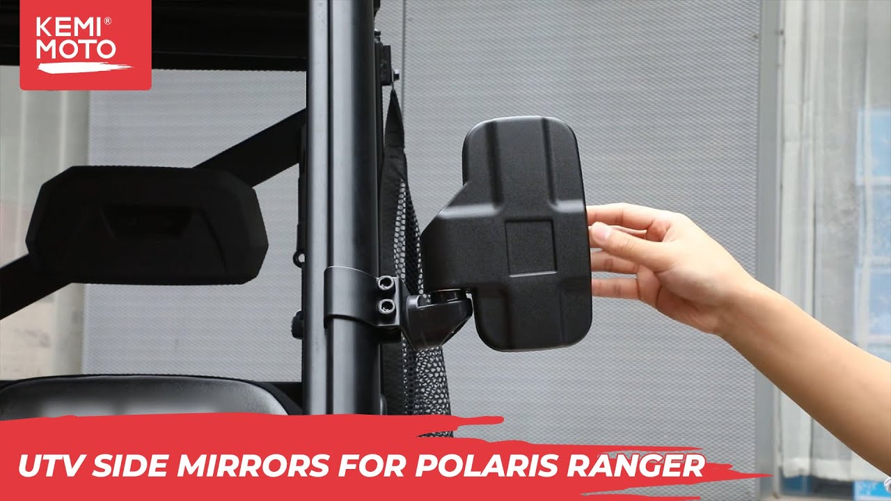 How to install UTV Side Mirrors Compatible with Polaris Ranger & Defender