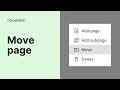Move pages with a few clicks | Documate for ServiceNow