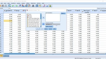Independent samples t-test using SPSS (short demo; April 2020)