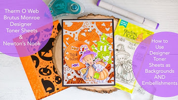 Foiled Embellishments and Backgrounds with Deco Foil and Newton