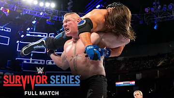 FULL MATCH - Brock Lesnar vs. AJ Styles - Champion vs. Champion Match: Survivor Series 2017