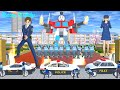Polisi Yuta Mio Melawan Robot Thomas Optimus Prime Yg Sangat Kuat | Sakura Simulator | Roxy Kiddy