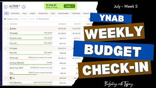 🦋 Weekly Budget Check-In - Budget $1,764.81 With Me 🦋 | Budgeting in YNAB | July 2026 - Week 5