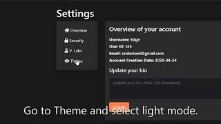 Vistora Dark Mode