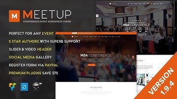 Meetup - Conference Event WordPress Theme Free Download