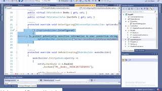 4   ASP NET Core | Database connection SQL server & Create Controller from Model Context