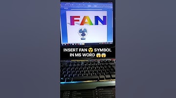 Fan ☢️ Symbol in Ms Word 😱#computerknowledge  #shorts #trendingshorts #mswordshortcutkeys #short