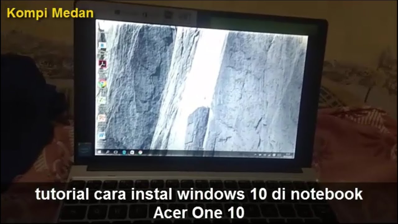 cara instal windows 10 di laptop acer one 
