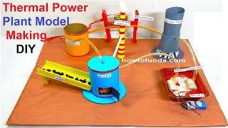 thermal power plant model making science project - diy | howtofunda - eco friendly | still model