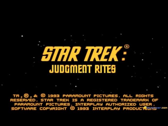 Star Trek: Judgment Rites (CD-ROM Edition) gameplay (PC Game, 1995