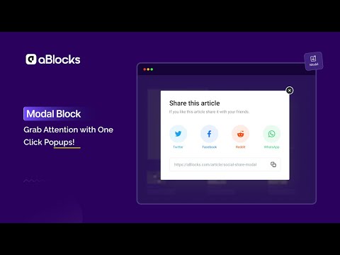 How to Create Stunning Popups in WordPress with aBlocks Modal Block