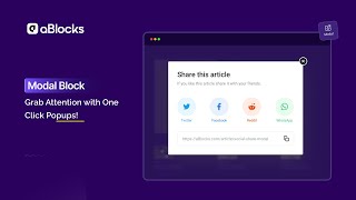 How to Create Stunning Popups in WordPress with aBlocks Modal Block